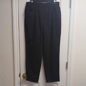 BASIC EDITIONS WOMENS BLACK CASUAL/DRESS PANTS SIZE M NWOT